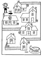 coloriage trouve la gamelle de clifford